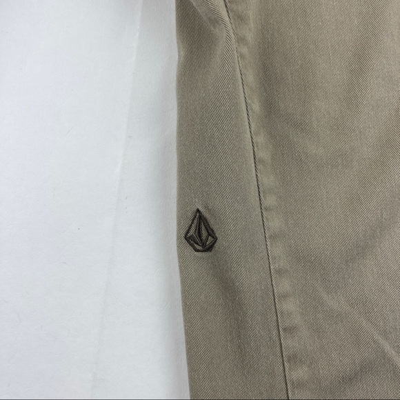 Volcom Chino Pants Boys 29 Khaki Flat Front - Picture 5 of 11